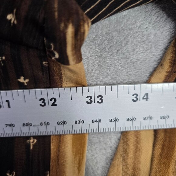 Womens Vintage Kensington Square Brown & Black Abstract Print Jacket Size 5X - Picture 4 of 6